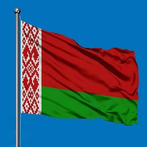 Pabrik profesional maluang berkualitas tinggi dicetak 3x5ft poliester bendera Belarus bendera Republik Belarus