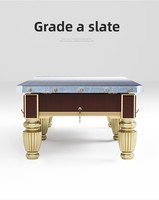 Table de billard de loisirs à domicile, fabrication directe en Chine, plateau en bois massif, design simple, qualité d'exportation, sur mesure, vente en gros