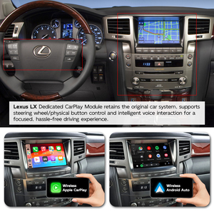 Kit <span class=keywords><strong>de</strong></span> module décodeur sans fil Apple CarPlay Android Auto pour Lexus LX570 2006-2021, mise à niveau <span class=keywords><strong>de</strong></span> l'écran OEM - Product Image 4