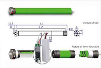 Controlador YET846WTR para Puertas Eléctricas 433Mhz AC220V con Motor Tubular Integrado para Persianas Enrollables y Puertas de Garaje