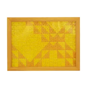 Juguete de rompecabezas personalizado para adultos, rompecabezas de arte con marco de madera, directo de fábrica, 100, 500, 1000 piezas