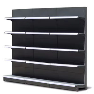 ชั้นวางสินค้าโลหะรูปตัว L แบบมีรูระบายอากาศ ชั้นวางเก็บของโลหะ และชั้นวางโชว์สินค้าสำหรับซูเปอร์มาร์เก็ตและร้านสะดวกซื้อ - Product Image 6