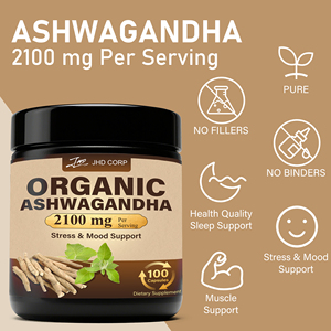 OEM Private Label 2100mg Pure Biologische <span class=keywords><strong>Ashwagandha</strong></span> <span class=keywords><strong>Capsules</strong></span> voor Stress & Stemmingsondersteuning - Product Image 4