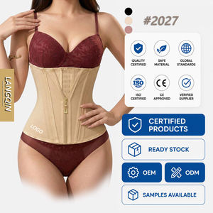 LANGQIN Women's Breathable <b>Latex</b> Waist Trainer Corset Belly Cincher with Tummy Control Bustier Shapewear Slimming Workout Girdle - Product Image 1