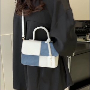 New Shoulder Bags Women's Patchwork Color-blocking Small Square Bag Handbag Crossbody Sling Bag