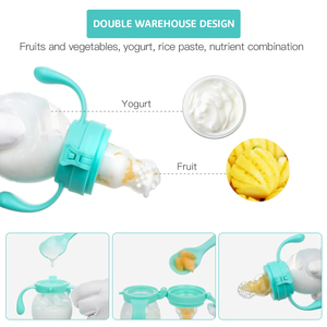 NCVI <span class=keywords><strong>Biberon</strong></span> à presser sans BPA pour bébé Mangeoire à céréales en silicone pour bébé Mangeoire aux fruits frais Sucette - Product Image 3