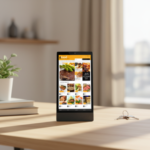 Señalización Digital Tipo L de 10.95'' con Pantalla Táctil Capacitiva POE para Restaurantes y Cafeterías, Android de 10.95'' - Product Image 1