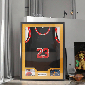 Cornice ombra creativa in legno per <span class=keywords><strong>Baseball</strong></span> basket maglie da calcio di stoccaggio Display per foto in <span class=keywords><strong>Jersey</strong></span> Rack Shadow Box telaio - Product Image 2