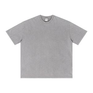 Camiseta de Manga Corta de Color Sólido con Logotipo Personalizado, Estilo Hip Hop, Tejida, 100% Algodón, Básica, Informal, Transpirable, Ligera, para Uso Diario en Verano - Product Image 4