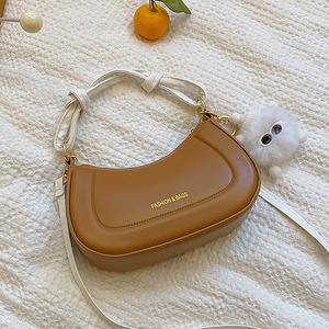 Sac à main messager coréen pour femme, nouvelle collection automne-hiver, en PU, couleur unie, avec fermeture éclair, portable et durable, style tendance. - Product Image 3