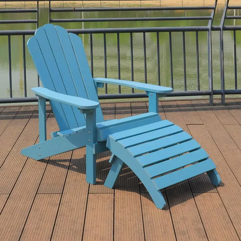 비치 라운지 의자 야외 안뜰 지붕 명승 장소 비와 태양 플라스틱 나무 편안한 레저 야외 개구리 의자