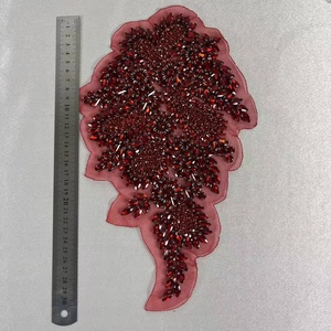 Apliques de Pedrería Multicolor con <span class=keywords><strong>Cuentas</strong></span>, Bordados con Cristales, para Vestidos de Novia y de Noche, Nuevos de Fábrica, OEM - Product Image 4