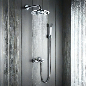 <span class=keywords><strong>Rubinetto</strong></span> doccia <span class=keywords><strong>a</strong></span> parete in ottone cromato <span class=keywords><strong>a</strong></span> due funzioni modello <span class=keywords><strong>a</strong></span> spruzzo <span class=keywords><strong>a</strong></span> pioggia in ceramica include accessori da bagno set doccia - Product Image 2