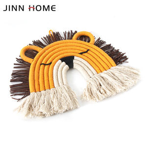 <span class=keywords><strong>Tapiz</strong></span> de Pared Tejido a Mano Estilo Boho con Colgante de León y Reno Arcoíris de Macramé de Artilady, Atrapasueños <span class=keywords><strong>Infantil</strong></span> - Product Image 3