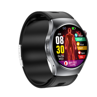 Seniorenpflege BLE5.3 Connect EKG-Herzanalyse Körperzusammensetzungs-Test Echtzeit-Familiendaten-Sharing Armband GS206 4G Smartwatch