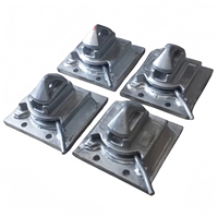 Vente en gros de pièces d'accessoires pour conteneurs, expédition, structure en acier à verrouillage hélicoïdal gris clair certifié ISO9001