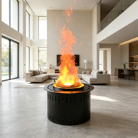 Insert de cheminée électrique 3D à vapeur d'eau de 35 cm, LED, à économie d'énergie, flamme réaliste, pour salon et hôtel