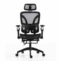 Silla de Oficina Ergonómica Directa de Fábrica, Totalmente de Malla, Respaldo Alto, Reposacabezas Ajustable, Reposabrazos 6D, Giratoria 360°, para Oficina en Casa, Estilo Contemporáneo