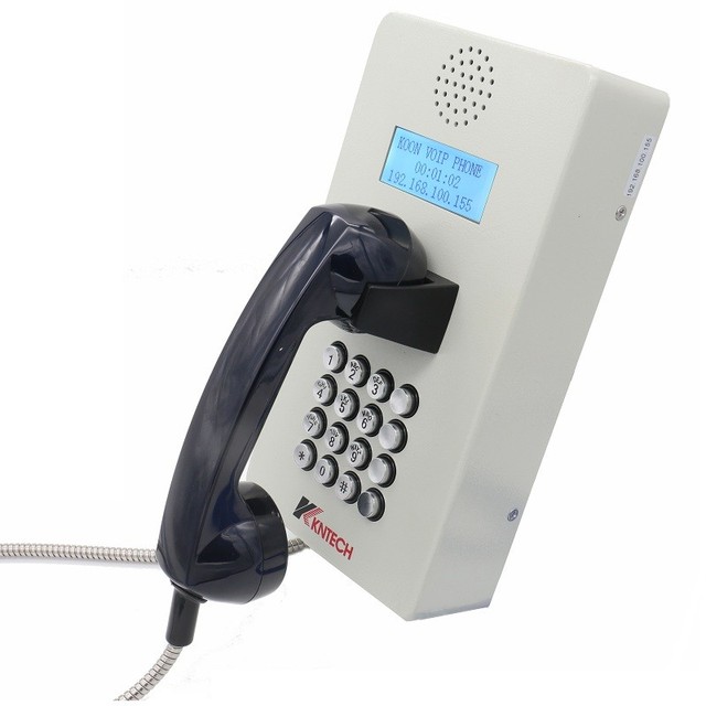 CE Certified KNZD-05 Industrial Keypad Handset Vandal-Proof Emergency VoIP Phone LCD Display POE Powered IP Network VoIP Product