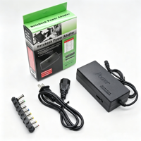 Adaptador de Corriente Universal de 12-24V 5A 96W con 7 Velocidades Ajustables y Enchufe EU US UK con 8 Puntas para Laptop, Precio de Fábrica