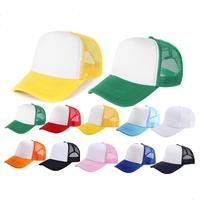 Gorra Deportiva con Panel para Logotipo Personalizado, Cierre a Presión, Lisa, Transpirable e Impermeable, Gorras Trucker Unisex, Gorras Trucker de Malla en Blanco