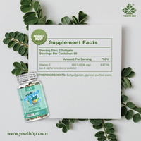 Gélules de Vitamine E Naturelle de Haute Qualité OEM ODM 800 UI D-Alpha Tocophérol Formule Bien-être Général pour Employés de Bureau Disponible