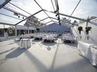 Tente de réception transparente en PVC pour mariage et événements – Tente de mariage élégante et transparente