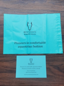Gold Foil Printed Matte Teal Poly Mailers - Custom Green Blue Shipping Envelopes with Logo Delivery Bags for Clothes - Product Image 5
