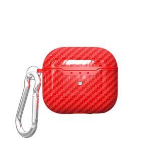 Funda para auriculares de TPU con textura de fibra de carbono, estilo empresarial con diseño minimalista Premium para <span class=keywords><strong>AirPods</strong></span> 1/2 <span class=keywords><strong>3</strong></span> Pro, resistente al agua a prueba de golpes - Product Image 6