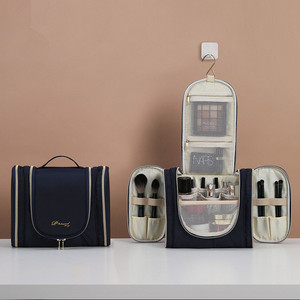 Beuiling กระเป๋าเครื่องแป้งสีน้ำเงินเข้ม, กระเป๋าเครื่องสำอางที่ยั่งยืนอย่างเหนือชั้นกระเป๋าเก็บเครื่องสำอางราคาไม่แพง - Product Image 2