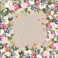 Tapete de Mahjong de Lujo con Diseño Floral de Jardín Monet, Diseño Clásico Contemporáneo, Duradero, Resistente al Agua, de Goma Antideslizante y Suave
