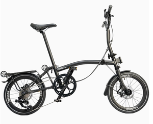 MINT T9D-349D 16-Zoll 9-Gang Scheibenbremsen Dreifach-Faltrad MintPapts Stahl S-Lenker Y-Lenker <span class=keywords><strong>M</strong></span>-Lenker Klapprad Dreifach-Faltfahrrad - Product Image 2