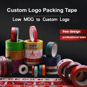 Nastro Adesivo Acrilico Resistente, Attivabile con Acqua, Trasparente, Bianco, Nero, BOPP Durevole, Monofacciale, Personalizzabile con Logo per Cartoni - Product Image 1