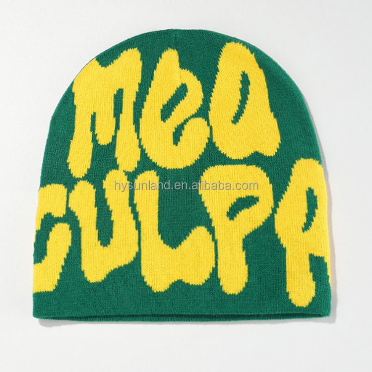 F-1629 Hot Sale Custom Knitted Streetwear Hats Beanie Y2K