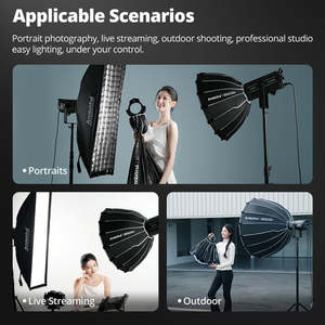 Difusor <span class=keywords><strong>de</strong></span> Flash Parabólico <span class=keywords><strong>de</strong></span> PVC Ambitful Serie Q9 para Q9-60/Q9-90/Q9-120 con Montura Bowens para Fotografía <span class=keywords><strong>de</strong></span> Retratos y Productos - Product Image 4