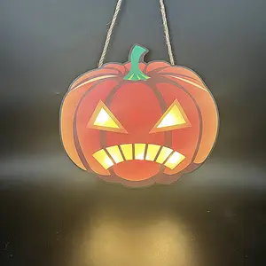 Nuove decorazioni in legno di Halloween all'ingrosso lanterne a led lanterne di zucca luci natalizie