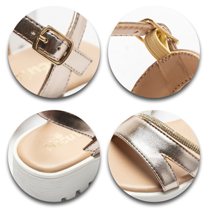 صنادل جديدة رائجة للفتيات الصغيرات، أحذية عصرية بأشرطة قابلة للتعديل، الجزء العلوي من البولي يوريثين، خفيفة الوزن بنعل ناعم مضاد للانزلاق، مناسبة للشاطئ - Product Image 4