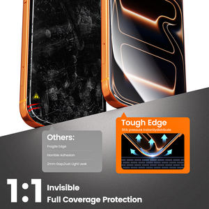 Protector <span class=keywords><strong>de</strong></span> Pantalla <span class=keywords><strong>de</strong></span> Vidrio Templado 9H, Antipolvo, Sin Burbujas, para iPhone 15 16 17 Pro Max, Venta al Por Mayor - Product Image 4