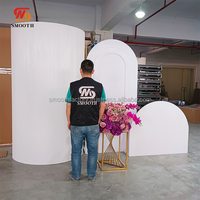 Mur de fond en acrylique personnalisé SMOOTH Factory, arche de mariage, fond en PVC pour la décoration de scène d'événement de mariage