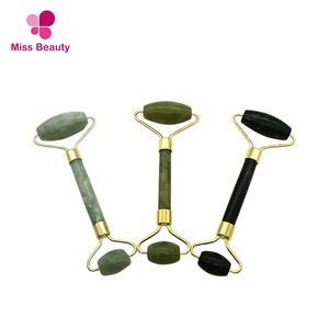 Miss Beauté Nouveautés <span class=keywords><strong>Chine</strong></span> Meilleur 100% Vert naturel Rouleau Pierre Organique <span class=keywords><strong>Jade</strong></span> Masseur Portatif De Rouleau de Massage - Product Image 6