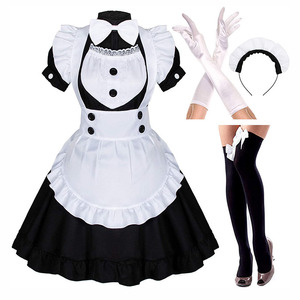 Costume de servante lolita noir et rouge 3XL, robe de servante française, costume de cosplay pour filles et femmes, costume de <span class=keywords><strong>serveuse</strong></span>, costume de fête, costume de scène - Product Image 2