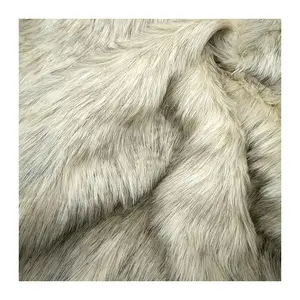 Hot Sell Faux Fake Fur Long Pile Fabric For Collar And Garment Home Textile