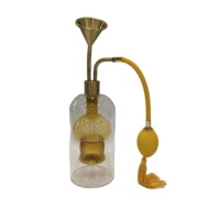 Ensemble cadeau de parfum en laiton de luxe, testeur de parfum, diffuseur de parfum en verre, diffuseur de parfum à roseaux sans alcool, artisanal, pompon