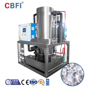 Cina tubo cilindrico macchina per macchina del ghiaccio fabbrica per la produzione di tubo di ghiaccio di 5 tonnellate
