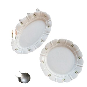 Plato de Cerámica con <span class=keywords><strong>Diseño</strong></span> Retro Vintage Francés Pintado a Mano con Rosas y Tazas y Platillos de Café Pequeños y Creativos de Alta Calidad - Product Image 6