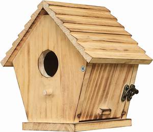Houten Vogelnest Hangend Vogelhuisje Nestkast Voor Wilde Vogel Miniatuur Huis Houten Buiten Vogelhuis - Product Image 1