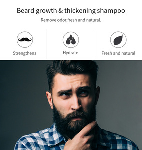 Nettoie en profondeur en douceur Hydrate Barbe Shampooing Moustache Adoucissant Barbe Toilettage <span class=keywords><strong>Kit</strong></span> Naturel - Product Image 3