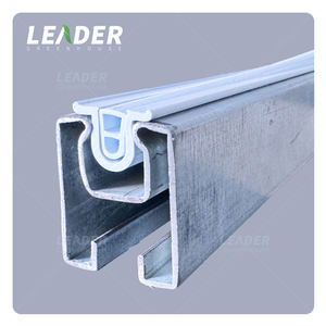 Canal de verrouillage profilé en aluminium simple ou double avec clip en PVC <span class=keywords><strong>Richel</strong></span> pour la fixation du film plastique du revêtement de la <span class=keywords><strong>serre</strong></span>. - Product Image 4