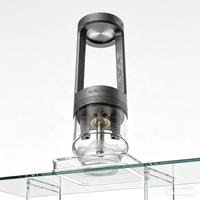 Chichas de luxe personnalisées en verre borosilicate et métal aluminium, design Arguile, ensemble complet