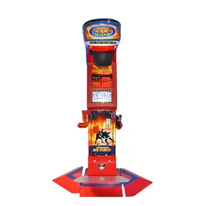 Sikke işletilen itfa Arcade çekiç boks oyun makinesi büyük yumruk boksör kralı